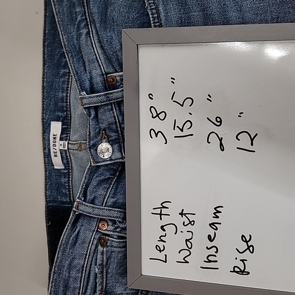 Redone 90s high rise ankle crop distressed jeans - Picture 15 of 15